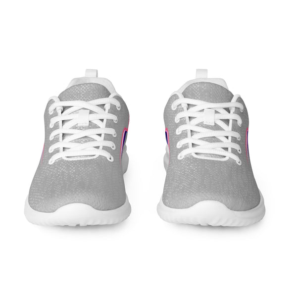 Original Genderfluid Pride Colors Gray Athletic Shoes - Men Sizes
