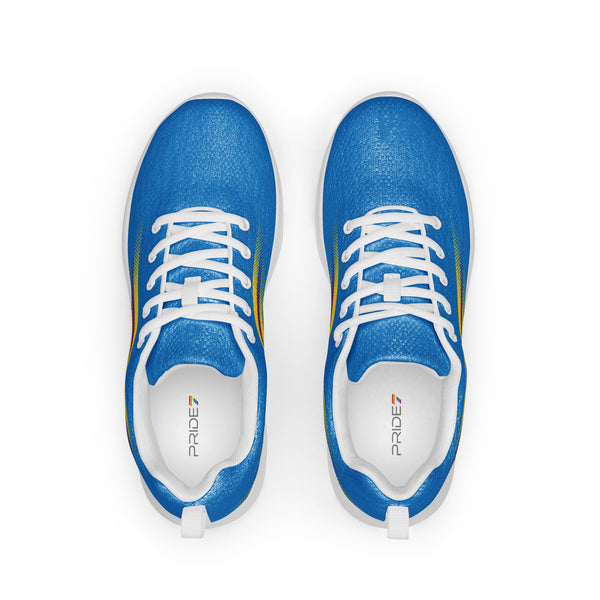 Original Intersex Pride Colors Blue Athletic Shoes - Men Sizes