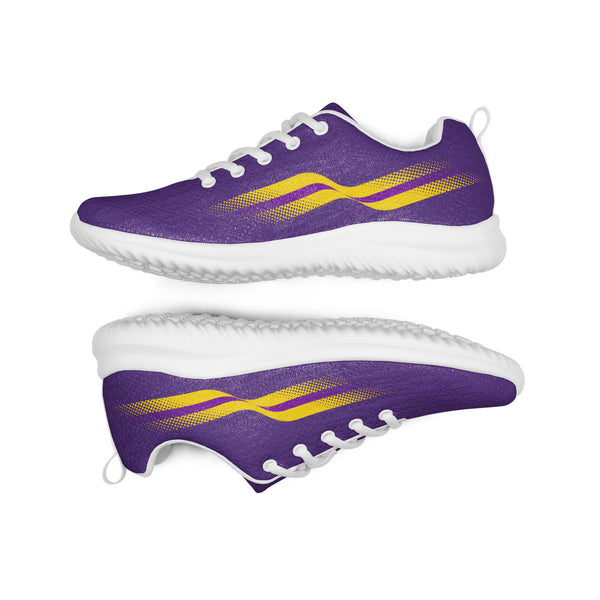 Original Intersex Pride Colors Purple Athletic Shoes - Men Sizes
