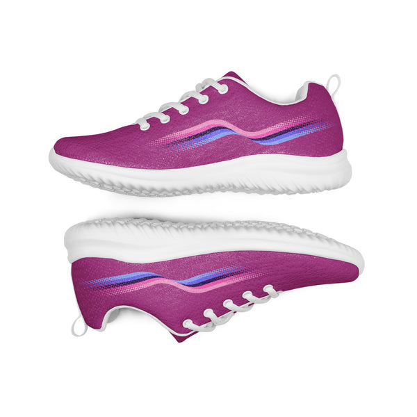 Original Omnisexual Pride Colors Violet Athletic Shoes - Men Sizes