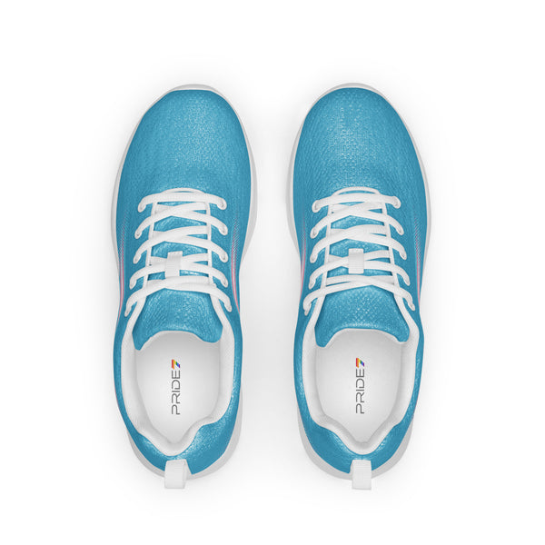Original Transgender Pride Colors Blue Athletic Shoes - Men Sizes