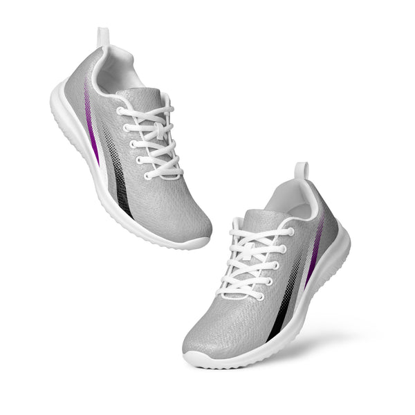 Asexual Pride Colors Original Gray Athletic Shoes