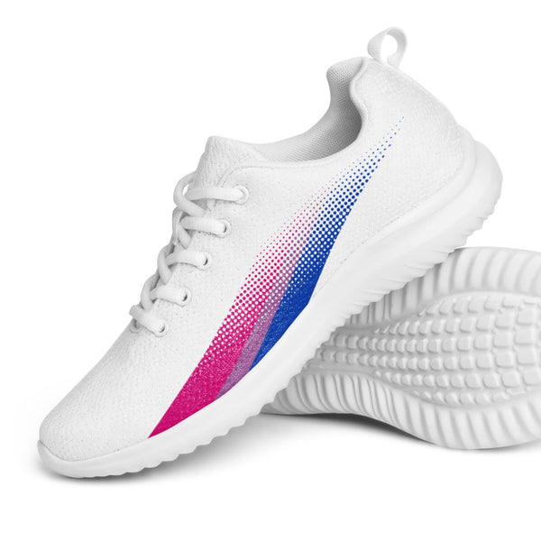 Bisexual Pride Colors Original White Athletic Shoes