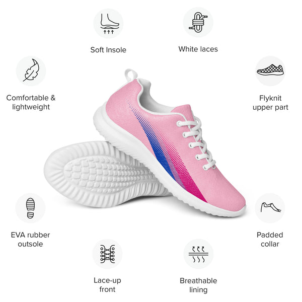 Bisexual Pride Colors Original Pink Athletic Shoes