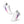 Load image into Gallery viewer, Genderfluid Pride Colors Original White Athletic Shoes
