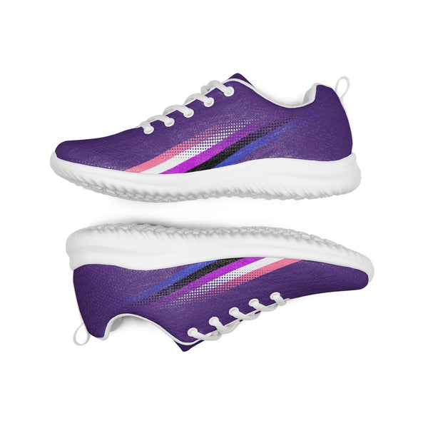 Genderfluid Pride Colors Original Purple Athletic Shoes