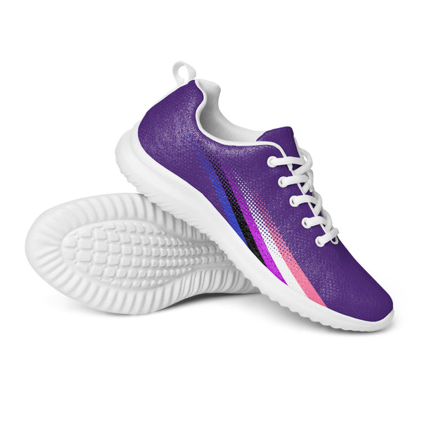 Genderfluid Pride Colors Original Purple Athletic Shoes