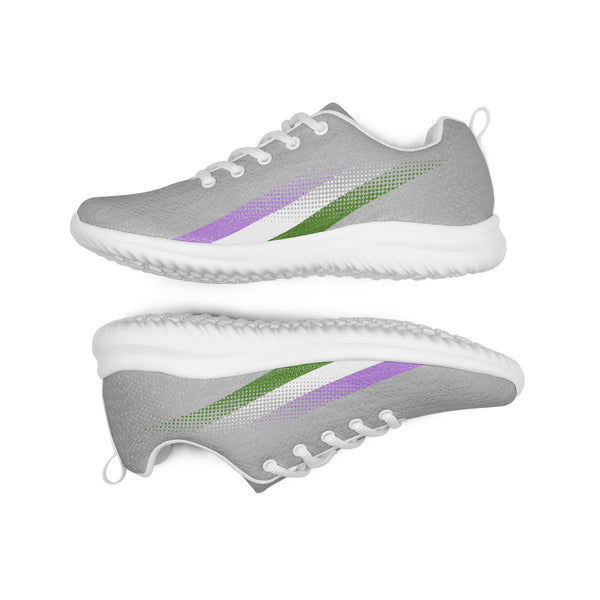 Genderqueer Pride Colors Original Gray Athletic Shoes