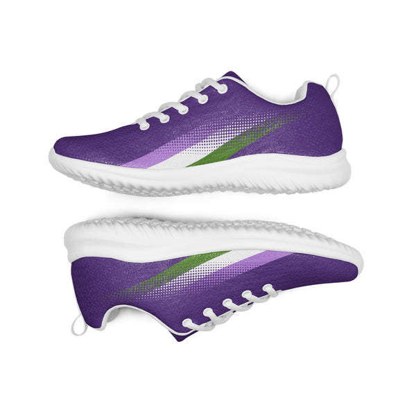 Genderqueer Pride Colors Original Purple Athletic Shoes