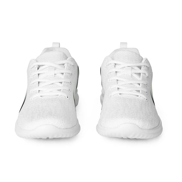 Modern Agender Pride White Athletic Shoes
