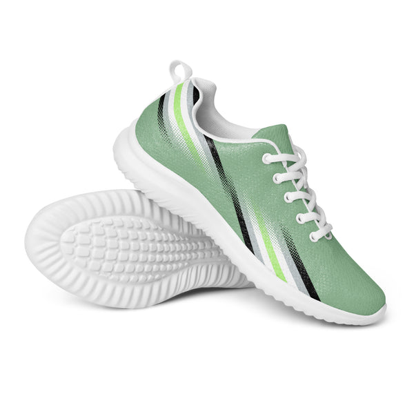 Modern Agender Pride Green Athletic Shoes