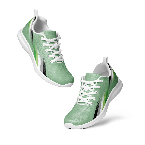 Modern Aromantic Pride Green Athletic Shoes