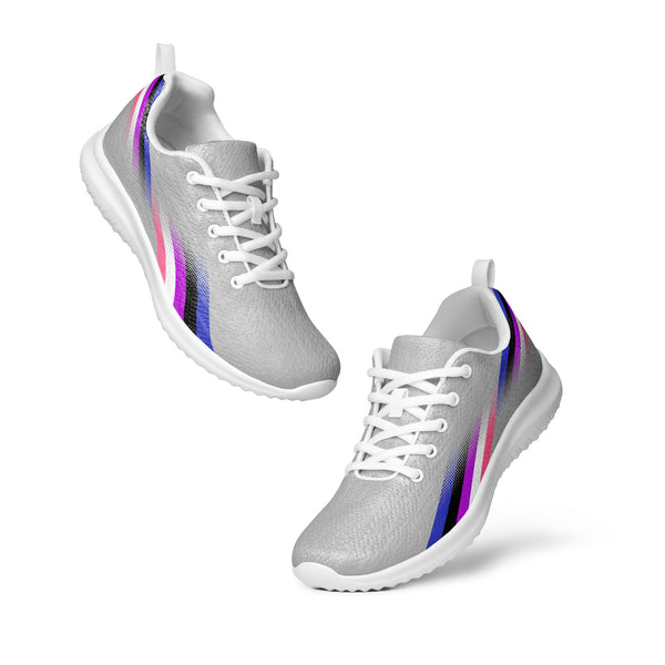Modern Genderfluid Pride Gray Athletic Shoes