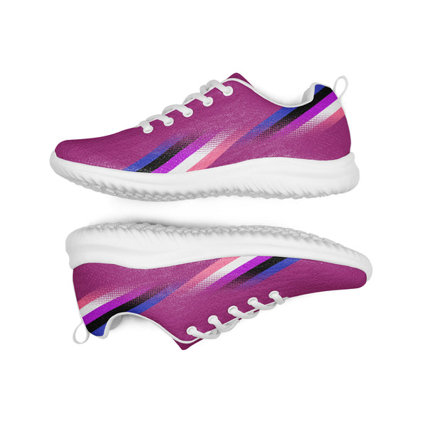 Modern Genderfluid Pride Violet Athletic Shoes