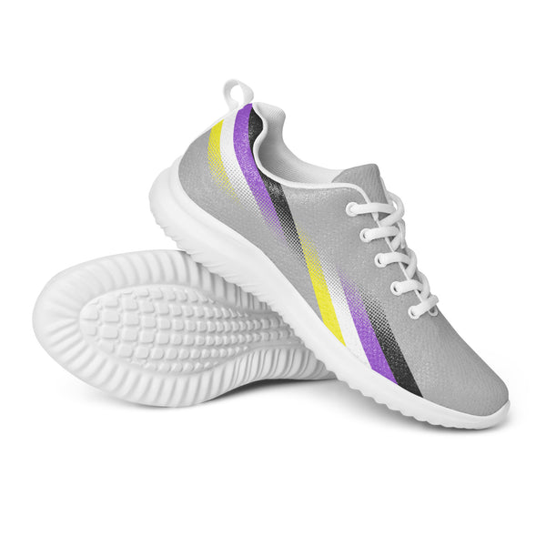 Modern Non-Binary Pride Gray Athletic Shoes