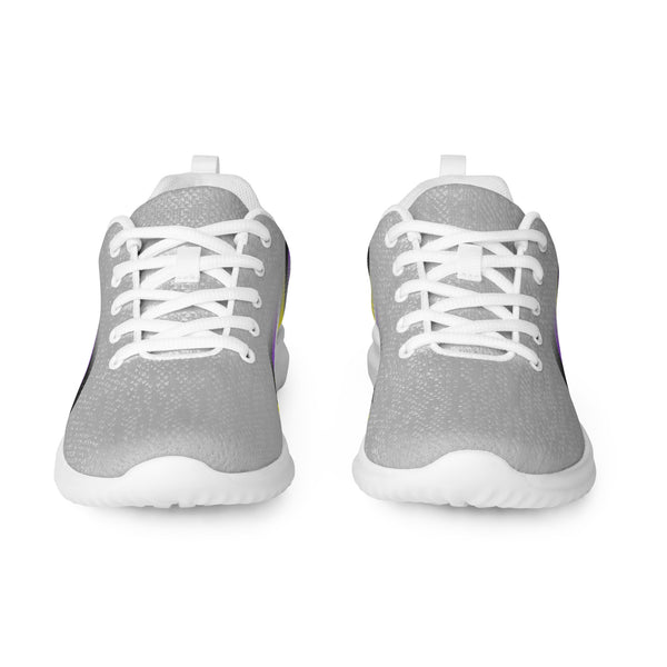 Modern Non-Binary Pride Gray Athletic Shoes