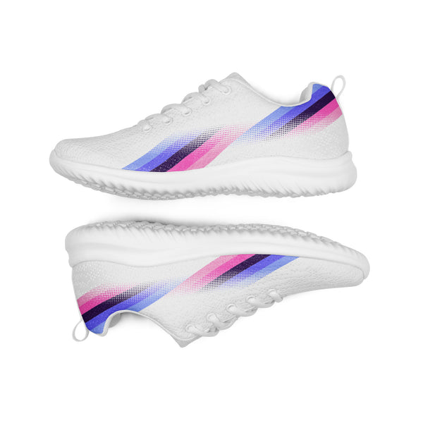 Modern Omnisexual Pride White Athletic Shoes