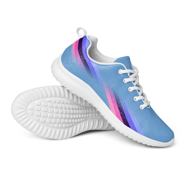 Modern Omnisexual Pride Blue Athletic Shoes