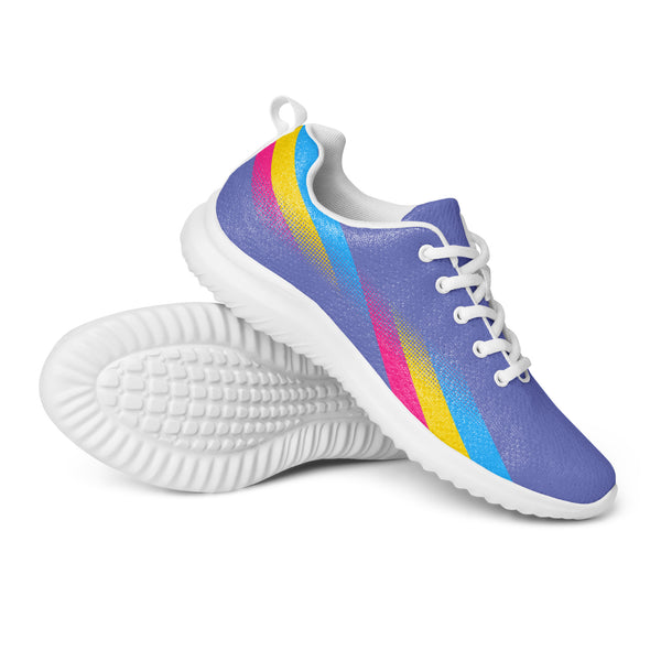 Modern Pansexual Pride Blue Athletic Shoes