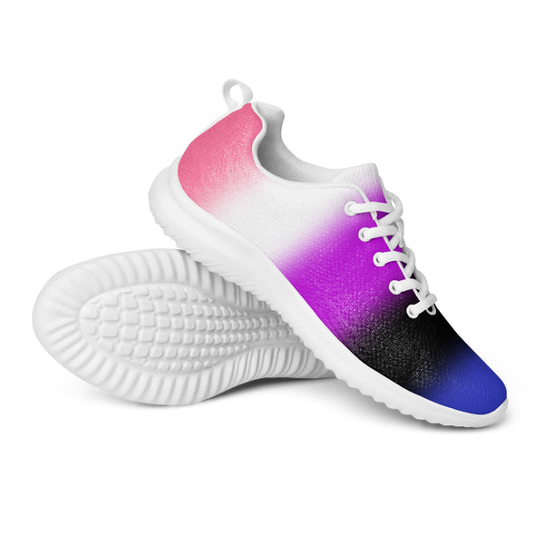 Genderfluid Pride Colors Athletic Shoes
