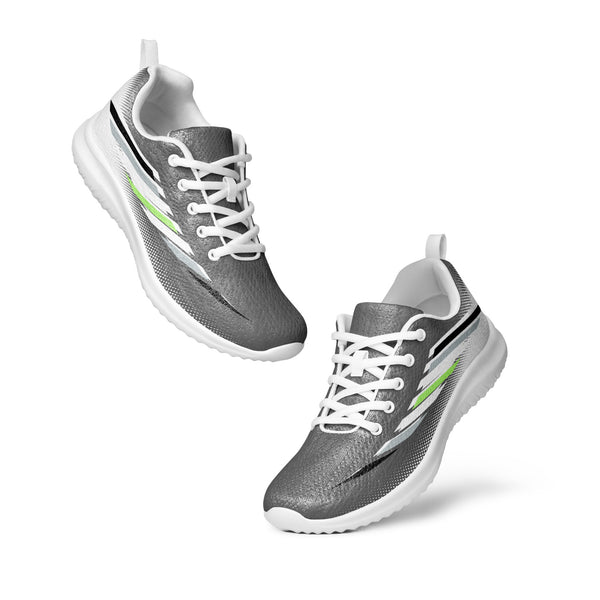 Agender Pride Modern Gray Athletic Shoes