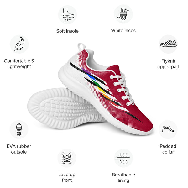 Ally Pride Modern Red Athletic Shoes