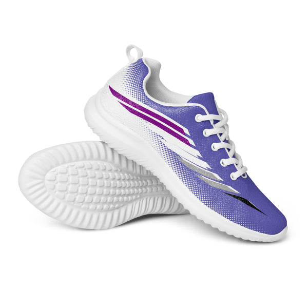 Asexual Pride Modern Blue Athletic Shoes