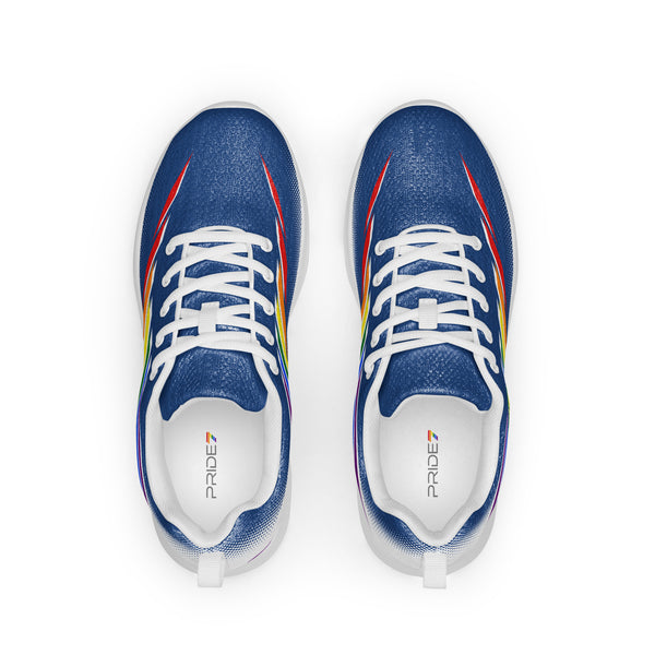 Gay Pride Modern Blue Athletic Shoes