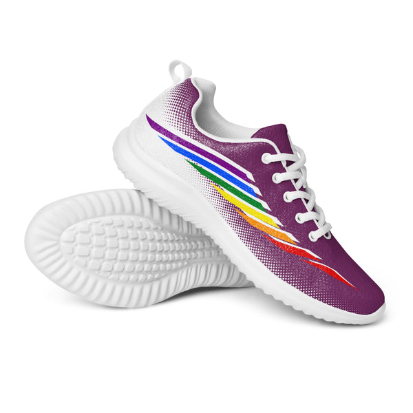 Gay Pride Modern Purple Athletic Shoes