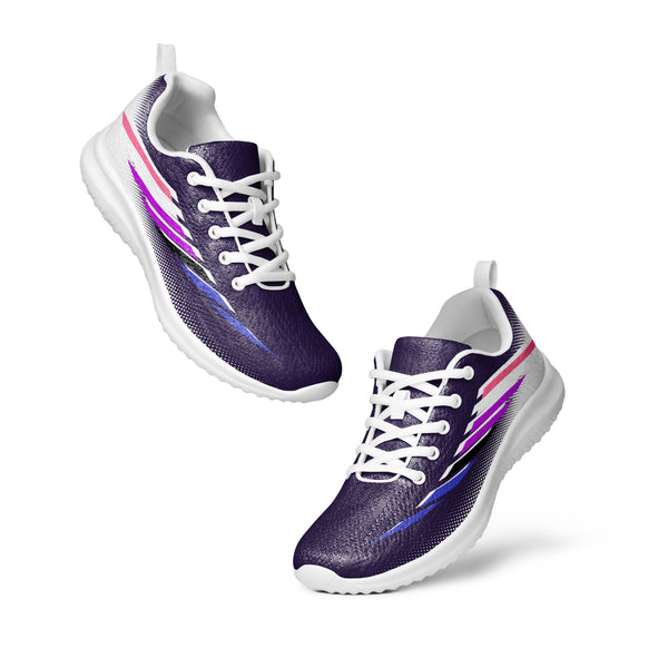 Genderfluid Pride Modern Navy Athletic Shoes