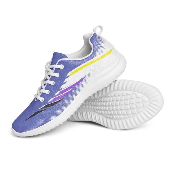 Non-Binary Pride Modern Blue Athletic Shoes