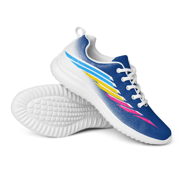 Pansexual Pride Modern Blue Athletic Shoes