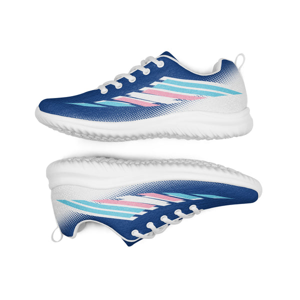 Transgender Pride Modern Blue Athletic Shoes