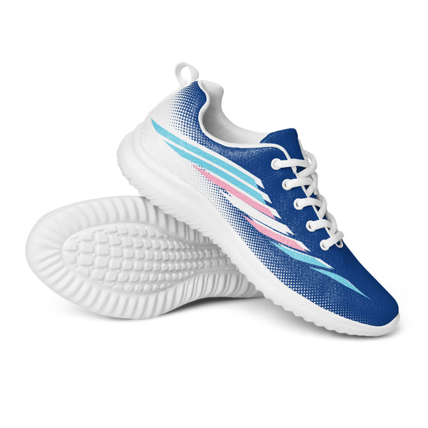 Transgender Pride Modern Blue Athletic Shoes