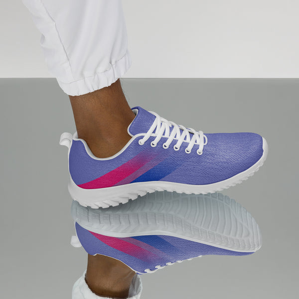 Bisexual Pride Colors Modern Blue Athletic Shoes - Men Sizes