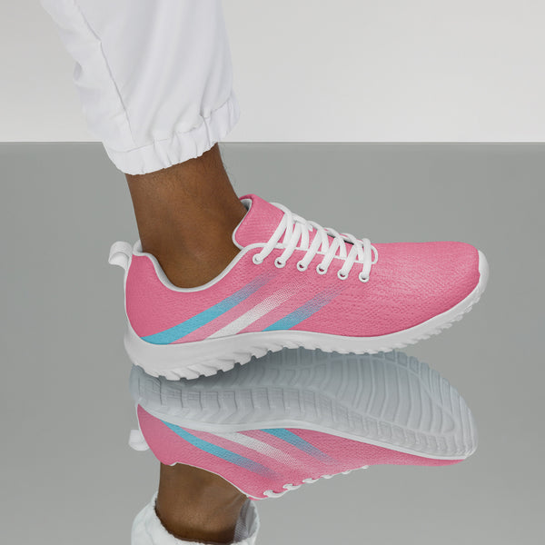 Transgender Pride Colors Modern Pink Athletic Shoes - Men Sizes