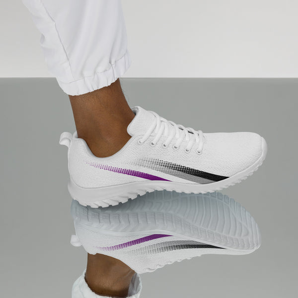 Asexual Pride Colors Original White Athletic Shoes