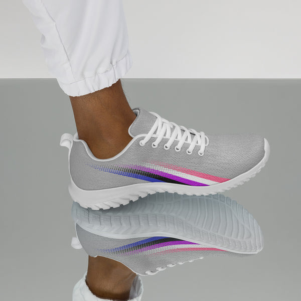 Genderfluid Pride Colors Original Gray Athletic Shoes