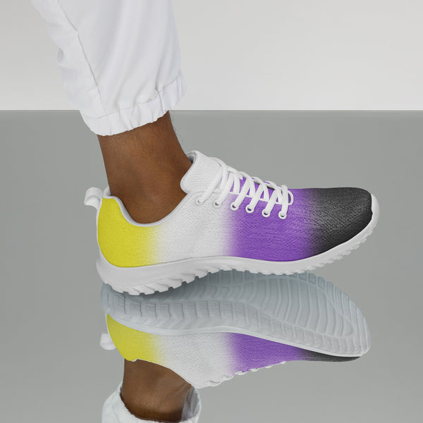 Non-Binary Pride Colors Athletic Shoes