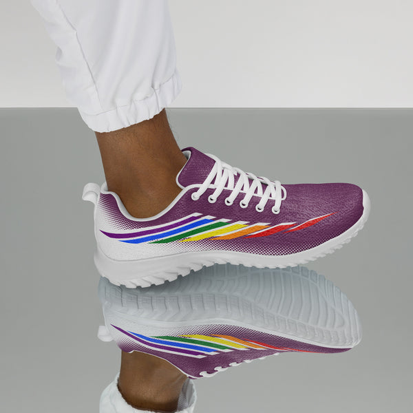 Gay Pride Modern Purple Athletic Shoes