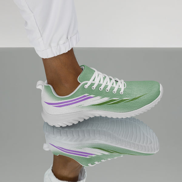 Genderqueer Pride Modern Green Athletic Shoes