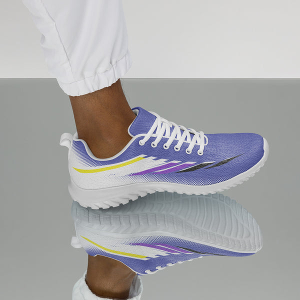 Non-Binary Pride Modern Blue Athletic Shoes