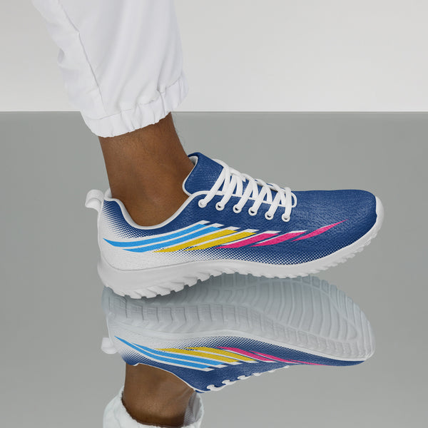 Pansexual Pride Modern Blue Athletic Shoes