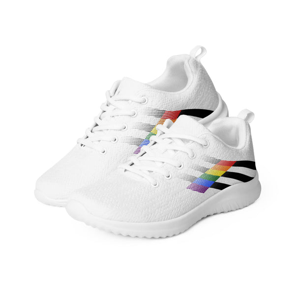 Ally Pride Colors Modern White Athletic Shoes - Men Sizes