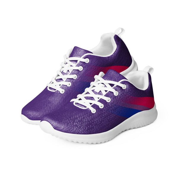 Bisexual Pride Colors Modern Purple Athletic Shoes - Men Sizes