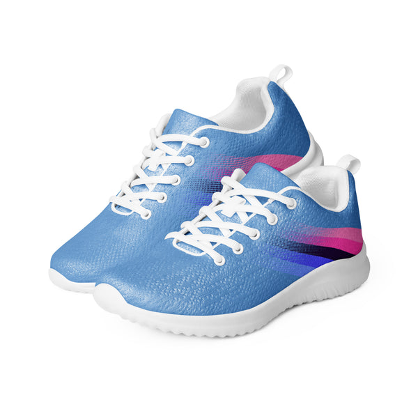 Omnisexual Pride Colors Modern Blue Athletic Shoes - Men Sizes
