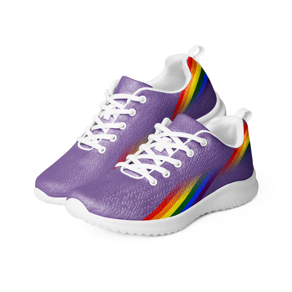 Modern Gay Pride Purple Athletic Shoes - Men Sizes