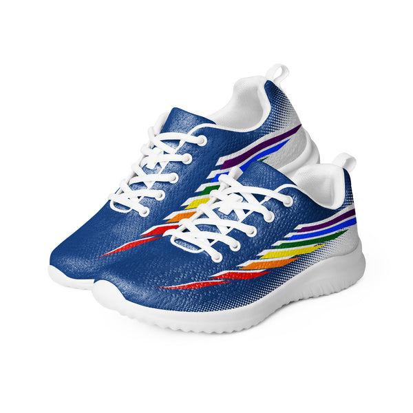 Gay Pride Modern Blue Athletic Shoes