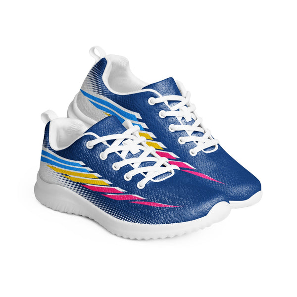 Pansexual Pride Modern Blue Athletic Shoes