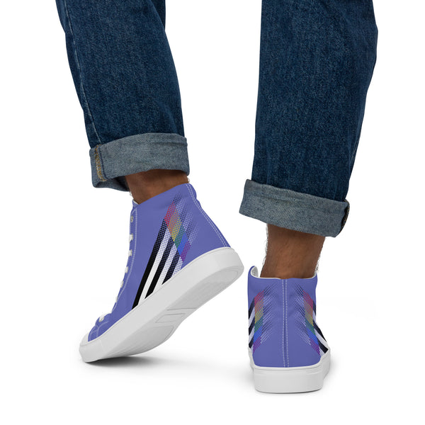 Ally Pride Colors Original Blue High Top Shoes - Men Sizes